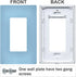 Light Blue Light Switch Cover Receptacle Outlet Wall Plate 1 Gang Screwless Decorator Wallplates Cover Home Decor H4.6xL2.9 inch...