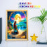 ROSTITCH Stamped Cross Stitch Kits- The Beautiful Mermaid Princess Cross Stitch Kits for Beginners Adults Needlepoint Cross-Stitch,Needlecrafts Em...