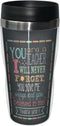 Tree-Free Greetings Jo Moulton Teacher Thanks Travel Mug, Stainless Lined Coffee Tumbler, 16-Ounce - Gift for Teacher Appreciation Week Day...