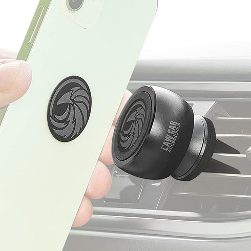 New 2025 Magnetic Air Vent Phone Mount for Car - for Any Smartphone (iPhone, Android Cell Phone, GPS) | Stylish All-Metal One-Hand & One-Sec Phone...