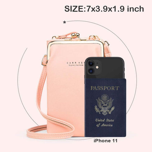 Womens Small Crossbody Bag Cellphone Purse Wallet Card Clutch Travel Pocket...