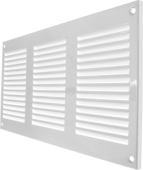 Vent Systems 12'' x 6'' Inch White Air Vent Cover Metal Air Return Grill with Built in Pest Guard Screen HVAC Vent Cover for Home Improvement Vent...
