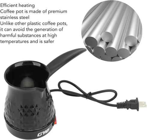 ZJchao Coffee Pot Electric Stainless Steel Coffee Maker,Coffee Maker, Us Plug 110v 600ml...