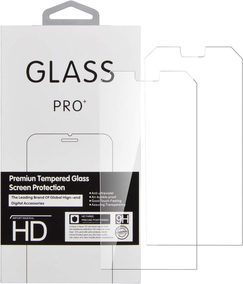 Nakedcellphone Compatible with Verizon Kyocera DuraForce Ultra 5G UW (E7110) Tempered Glass Screen Protector - Twin Pack - Clear Transparent 9H Ha...