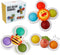 Outgeek Suction Cup Spinner Toys: 3PCS Kids Spinning Top Toys Baby Dimple Toy Sensory Toys Fidget Spinners Suction Cup Babies Bath Toys Gift Toys ...