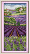 Lavender Champaign Stamped Cross Stitch Kits for Adults, Scenery Counted Pattern Needlepoint Kits Crafts Dimensions Cross-Stitch Stamped Kits Embr...