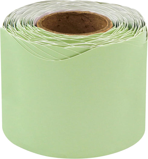 Fancy Land Mint Green Bulletin Board Border Scalloped Border Trim for Classroom 52ft One Roll...
