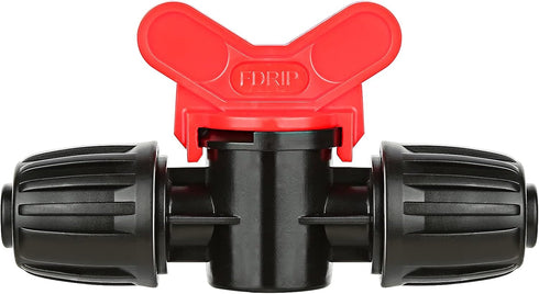 10pcs Drip Irrigation Tubing Fittings, In-Line Barbed Switch Valve For 1/2 Inch Drip Tubing(1/2" ID x 0.65" OD), Shut-Off/On Water Flow...