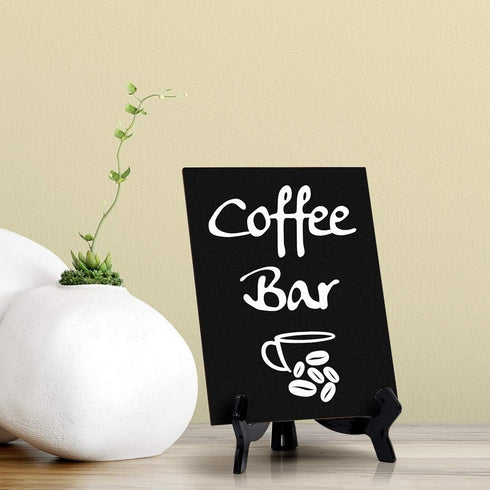 Signs ByLITA Coffee Bar, Table Sign, 6" x 8" (Black) 1 Pack...