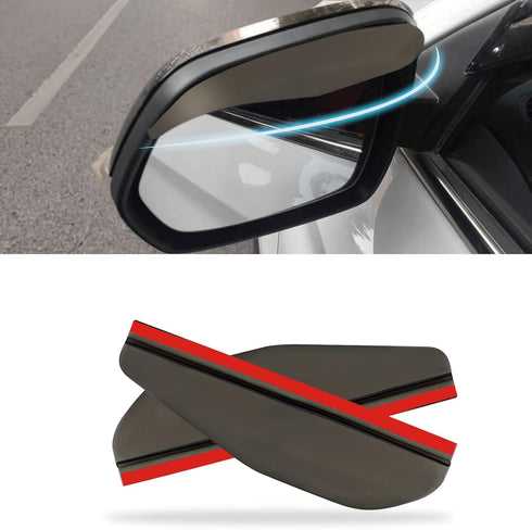 2Pcs Car Rear View Mirror Rain Visor Guard, Carbon Fiber Car Side Mirror Rain Eyebrow Guard, Auto Mirror Rain Visor, Car Exterior Trim Accessories...