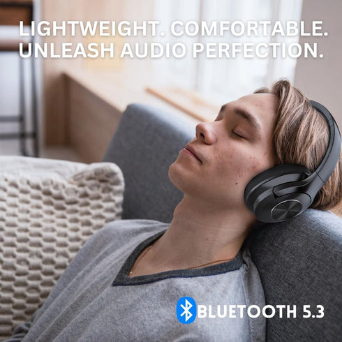 B7 Pro. Over The Ear Headphones Wireless Bluetooth 65 Hours Playtime Foldable Deep Bass HIFI Stereo Wireless Headsets with Mic Lightweight Memory ...