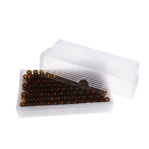 Autosampler Vial, 2 ml HPLC Vial, Amber Chromatography Lab Vial, Sample Vial with Writing Area, 9-425 Screw-Thread Vial, Pack of 100 by ALWSCI...