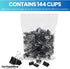 1InTheOffice Mini Binder Clips, Paper Clamp, Metal Binder Clips, Document Binder Clip, Black, 0.6", (144 Pack)...