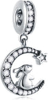 Animal Pets Charms, 925 Sterling Silver Sea Life, Elephant, Bunny, Panda Bear, Turtle Beads, fits European Bracelet Necklace, Gifts for Mom/Friend...