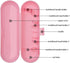 Plastic Electric Toothbrush Travel Case for Oral-B Pro Series, 3 packs (White&Blue&Pink)...