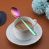 Rainbow Teaspoons, 6 Piece Spoons Silverware, Stainless Steel Small Spoons, Tea Spoons for Home, Kitchen or Restaurant, Dishwasher Safe (6.6 Inche...