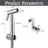 Bidet Sprayer Head, Stainless Steel Handheld Bidet Sprayer kit with Hook, Baby Cloth Diaper Sprayer, Easy to Install for Personal Hygiene and Bedp...