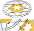 Bike 160mm 6 Bolt Disc Rotor Brake, Bike Ultralight Floating Rotor Brake Disc Pad For Mountain Road Bicycle(Gold) Riding racks and storage...