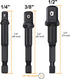 Impact Grade Socket Adapter Set, PTSLKHN 1/4, 3/8, and 1/2 Inch Socket Adapters, Chrome Vanadium Steel, Convenient Carry Box - Ideal for Impact Dr...
