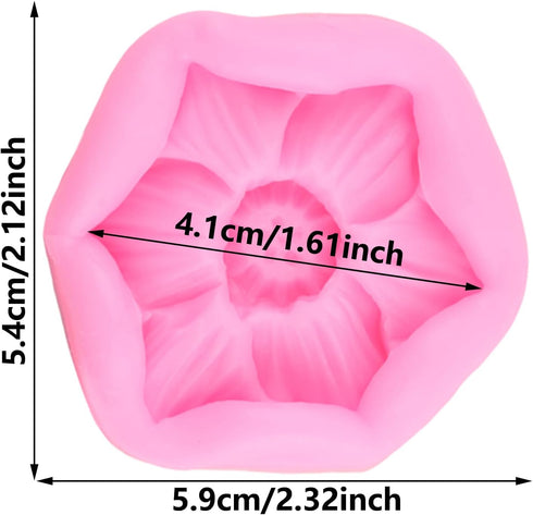 Flower Fondant Cake Molds Lotus Flower Silicone Mold For Cake Decorating Cupcake Topper Chocolate Candy Gum Paste Polymer Clay...
