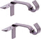 Kenney Fast Fit 5/8" No Measure Curtain Rod Brackets, Pewter...