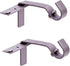 Kenney Fast Fit 5/8" No Measure Curtain Rod Brackets, Pewter...