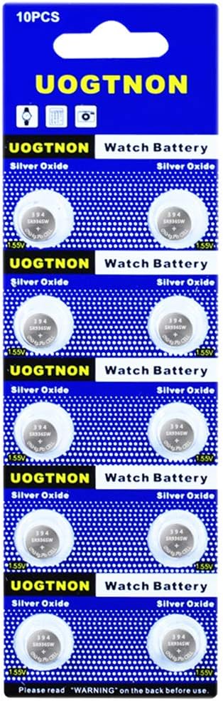 394 SR936SW Watch Battery 1.55V Silver Oxide Button Cell (10-Pack)...