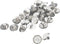 MY MIRONEY 50-Pack White Pearl Buttons 12mm Half Domed Button Half Ball Pearl Buttons with Shank for Clothes, Craft, Sewing...