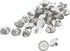 MY MIRONEY 50-Pack White Pearl Buttons 12mm Half Domed Button Half Ball Pearl Buttons with Shank for Clothes, Craft, Sewing...
