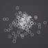 300 O-Rings - Orthodontic Elastic Dental Rubber Bands, Intraoral Elastic Rubber Bands. (Clear, 1/8"-Medium-3.5 oz)...