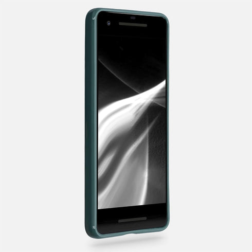 kwmobile Case Compatible with Google Pixel 2 Case - Soft Slim Protective TPU Silicone Cover - Blue Green...
