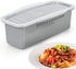 Microwave Pasta Cooker with Strainer Lid- Quick and Easy Cooks 4 Servings Spaghetti Cooker- No Sticking or Waiting For Boil- Perfect Make Pasta Ev...