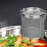 AUNMAS Stainless Steel Tea Ball Strainer and Spice Filter, 4.7 Inch Infusion Basket for Loose Leaf Tea, Soup Seasonings, Broth with Hook,12 x 13cm...