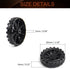 MroMax 30x8mm RC Cars Wheels, 2Packs Black Toys Wheels, 2mm Dia Shaft Plastic Model Wheels for DIY Toy, RC Car, Truck, Boat and Helicopter Model P...