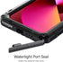 Marrkey Waterproof Case for iPhone 14, Heavy Duty Durable Metal Full Body Built-in Screen Protection Case Shockproof Dustproof Rugged Military Gra...