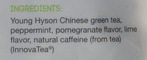 Zest 135mg High Caffeine Energy Leaf Blend - Pomegranate Mojito Green Tea - 20 Pack Bag - All Natural Strong Flavored Healthy Coffee Alternative H...