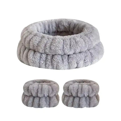 6 Pcs Micofiber Spa Sets Headbands and Wristband Towels for Washing your Face and Skincare Routines...