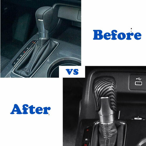 Carbon Fiber ABS Gear Shift Knob Cover Trim Fit for 11th Gen Civic Automatic Transmission Honda Civic 11th 2022 2023 Accord 2018 2019 2020 2021 20...