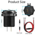 arfour 12V QC3.0 Dual USB Socket Waterproof dustproof Power Charger USB for Cell Phone Tablet Light......