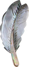 Alilang Natural Abalone Shell Silver Tone Feather Fashion Brooch Pin Accessories...