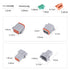 MUYI 5 Kit 8 Pin Way DT Series Connector Gray Receptacle IP67 Waterproof Heavy Duty 14-18 AWG 13 Amps Continuous DT04-8P DT06-8S w/Wedge Lock W8P ...
