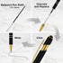 12 Pack Black Gold Ballpoint Pen with Stylus Tip, 1.0 mm Black Ink Smooth Writing Pens, Metal Stylus Pens for Touch Screens......