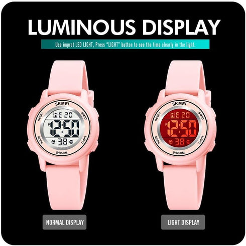 MASTOP Fashion LED Light Digital Sport Watches Stopwatch Calendar Clock 5Bar Waterproof Multifunctional Wristwatch...