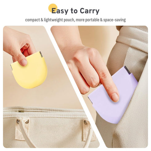 Stylish Soft Silicone Retainer Holder, Portable Night Guard Case with Vent Holes, Slim Mouth Guard Box for Travel, Small Aligner Case Compatible w...