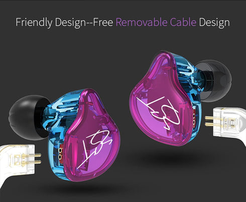 KZ ZST in Ear Monitors Wired Earbuds Hybrid Banlance Armature with Dynamic in-Ear Earphone Stereo Headphone with Detachable Cable for Singer Music...
