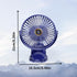 Portable Clip on Fan with 5-Speed Digital Display, 360° Rotation, Quiet Personal Cooling Small Table Fan, Battery Operated for Home Office, Stroll...