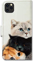 Case for iPhone 12 Pro Max, Cute Brown Cat Leather Flip Phone Case Wallet Cover with Card Slot Holder Kickstand for iPhone 12 Pro Max...