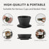 Collapsible Coffee Dripper, Portable Basket Pour Over Coffee Maker, Silicone Reusable Single Cup Maker(1-2 Cup) (Gray)...