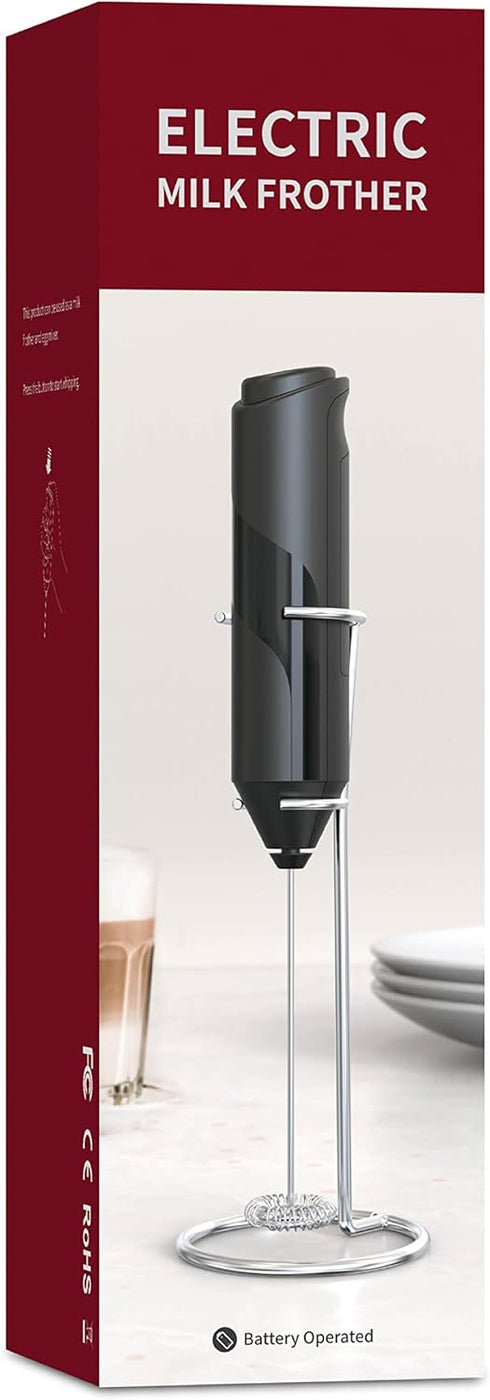 Espumador de leche de mano para lattes - Batidor de bebidas para café, mini espumador para capuchino, frappe, matcha, chocolate caliente...