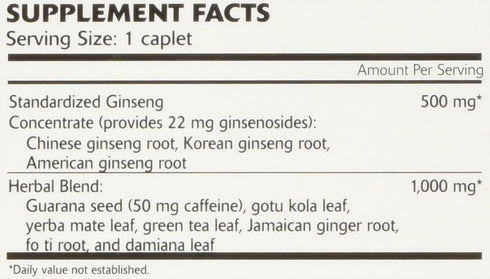 Hi-EnerG Triple Ginseng Energy Supplement, 500 mg, 20 servings...
